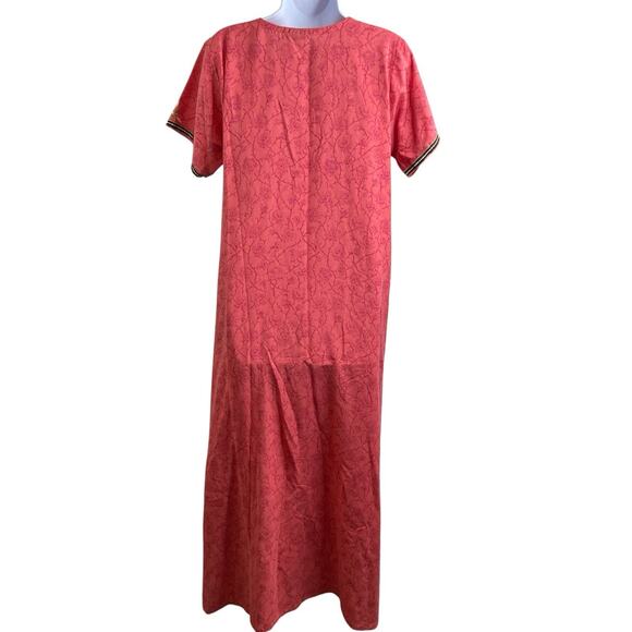 Sana by Gypsy Rose Womens Pink Embroidered Tunic Dress Size 38 Indian Boho Chic - Picture 2 of 11